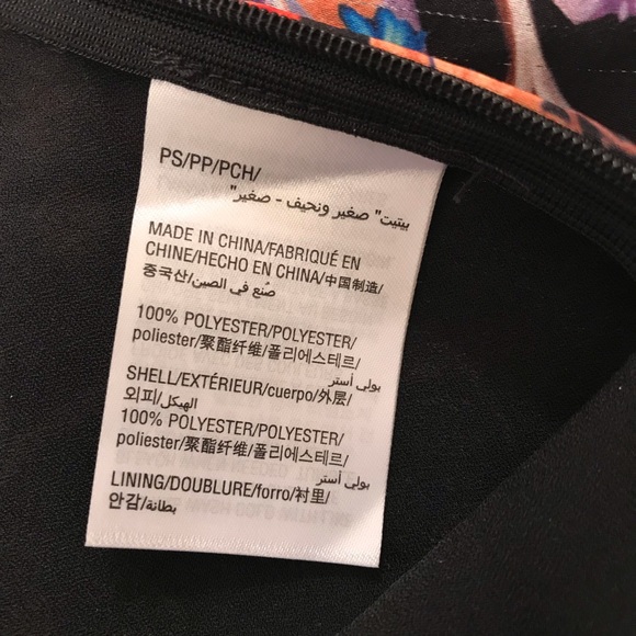 INC Floral on Black Crossover Blouse. NWOT - Picture 9 of 12